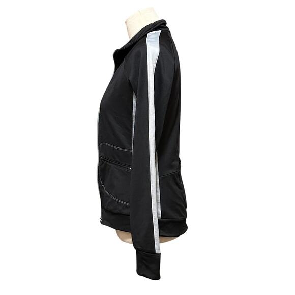 Alo Yoga Cool fit Long Sleeve Full Zip Jacket Women’s Size Medium Black & Gray - Picture 5 of 13